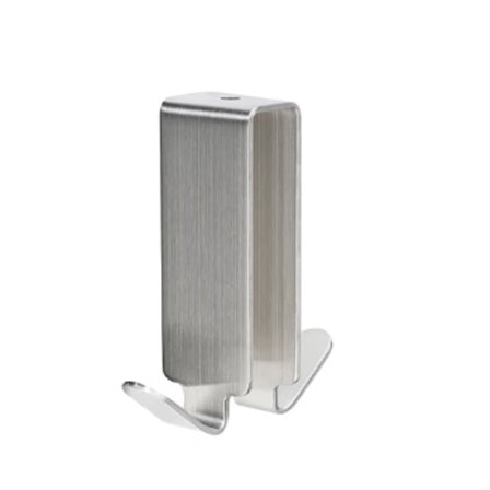 4 stk. 7,5x7cm Dobbel vinduskrok i rustfritt stål, Dobbel krok for dusjvegg, Rustfritt stål