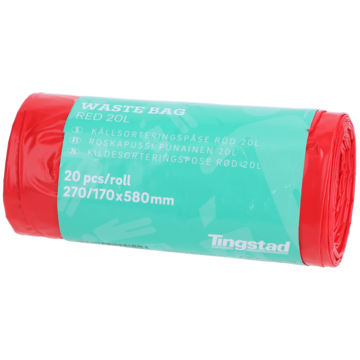 Kildesorteringspose Rød 20L