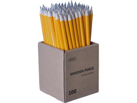 ACTUAL Blyertspenna HB gul 100/fp - Lyreco - Skola och förskola - Pennor och tillbehör - Blyertspennor