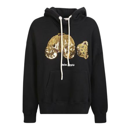 Palm Angels Hoodies svart, Dam, Dam, Storlek: S
