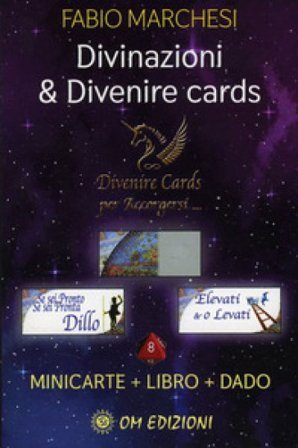 Divinazioni & divenire cards. Minicarte con libro. Elementi quantistici e interpretazione dei responsi. Con Libro Fabio Marchesi