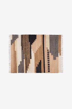 WOOOD - Gulvtæppe Liberal 170x240 cm - Brun - Bomulds- & kludetæpper - 170X240 - Fra Homeroom