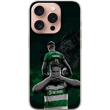 Kompatibelt Mobildeksel til Apple iPhone 16 Pro Neonmotiv med teksten "Gaming is in my DNA" på en blå og rød murvegg med en lysende DNA-spiral.