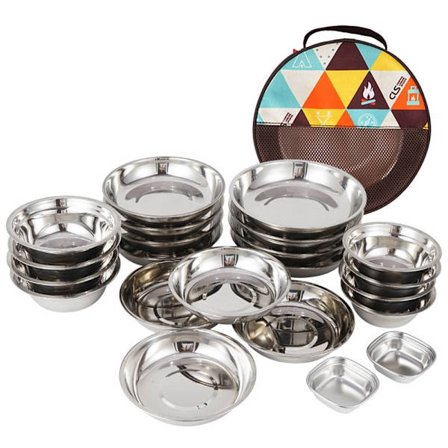 Bærbar middagstallerken Campingtallerken Utendørs matlaging