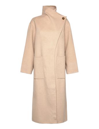Lana Coat Outerwear Coats Winter Coats Beige Camilla Pihl