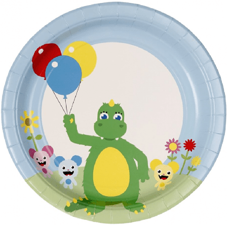 Bolibompa tallrikar 8-pack - Bolibompa Kalas Dekoration - Kalaslagret.se