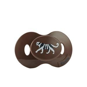 Elodie White Tiger Walter Pacifier One Size - Baby feeding - One size - Brown