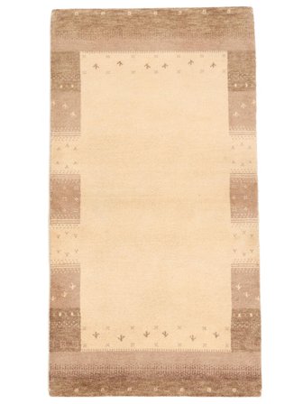 Tapis Gabbeh Indo Fine 89X165 Beige/Orange (Laine, Inde)