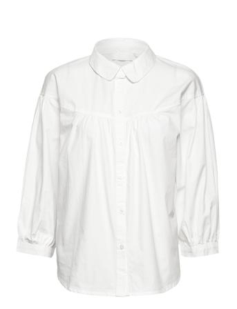 2Nd Thelma Tt - Crispy Poplin Langermet Skjorte Hvit 2NDDAY