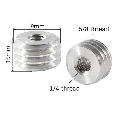 Kameratillbehör Kameraomvandlingsskruv 5/8 till 3/8 till 1/4 tum