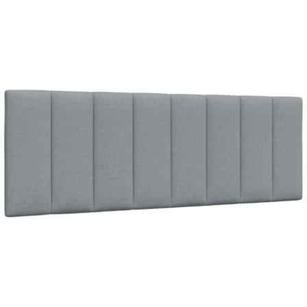 Headboard Cushion "Hanko" Light Grey 120 cm Fabric