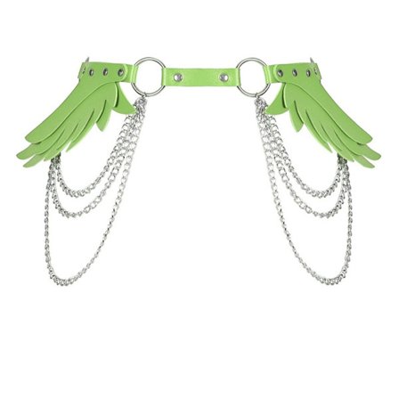 Mordely Kroppssele för kvinnor Goth-bälte GRÖN