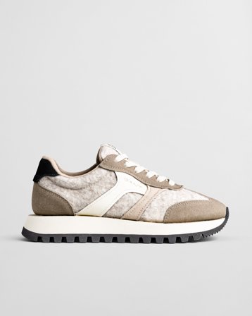 GANT Damen Caffay Sneaker aus Veloursleder und Wolle (39) Beige