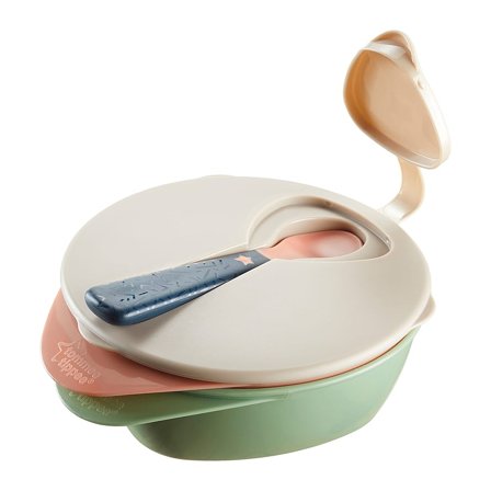 Tommee Tippee Easy Scoop Bowl Lid & Spoon 4 stk, Børn & Forældre, Service, Øvrigt