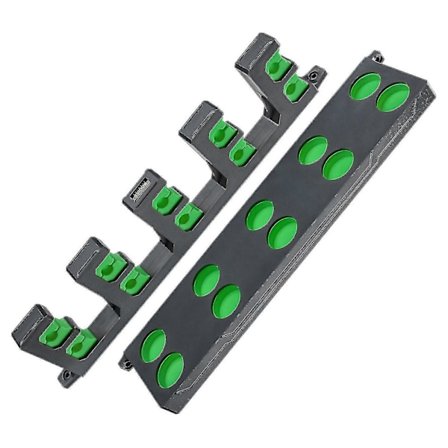 Fiskestangstativ for 10 fiskestenger, veggmontert oppbevaringsstativ for fiskestenger