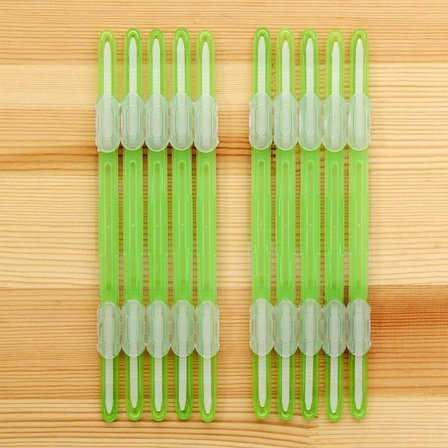 10 kpl Sidontaklipsit Nauha Irtolehtiklipsi COLOR 4 COLOR 4