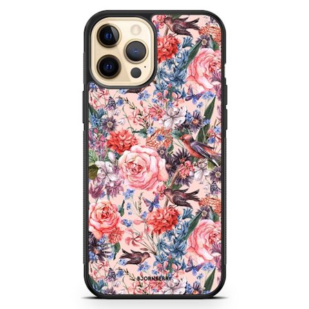 Bjornberry Hårdskal iPhone 12 Pro Max - Fåglar & Blommor