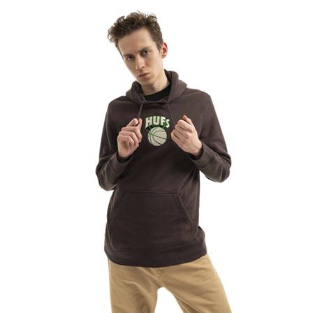 Huf, Hoodies Bruin, Heren, Maat:M