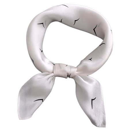 Silkeskjerf Medium størrelse firkantet satengskjerf for damer