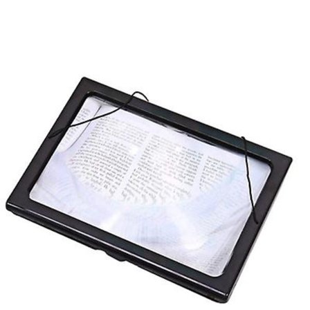 Läsglas med LED-ljus, Stereo hopfällbart stativförstoringsglas