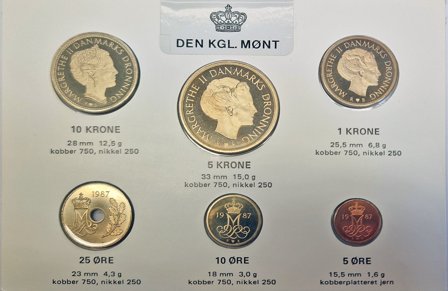 Danmark 1987 - Kgl. møntsæt