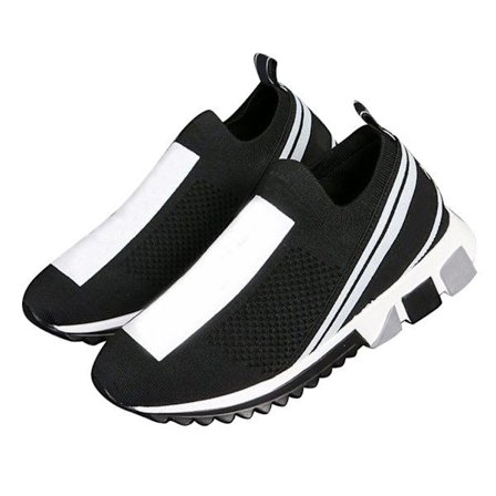 Black Tennis Shoes Comfortable Mesh Upper Breathable Non Slip Sneakers for Men