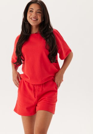 Pieces Pcchilli Summer HW Shorts Poppy Red Klær