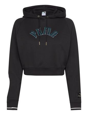 Classics Play.paris. Relaxed Hoodie Sport Women Sport Clothing Sport Sweatshirts & Hoodies Sport Hoodies Black PUMA