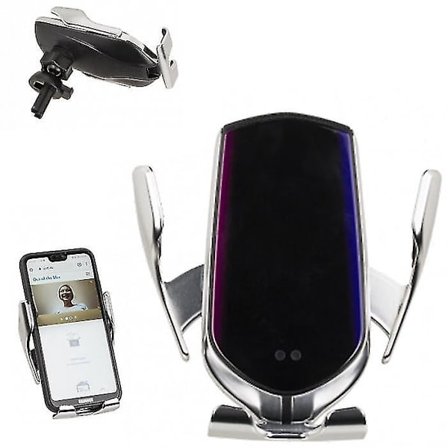 Mobilholder med trådløs Qi-oplader - Holder til bil Sort