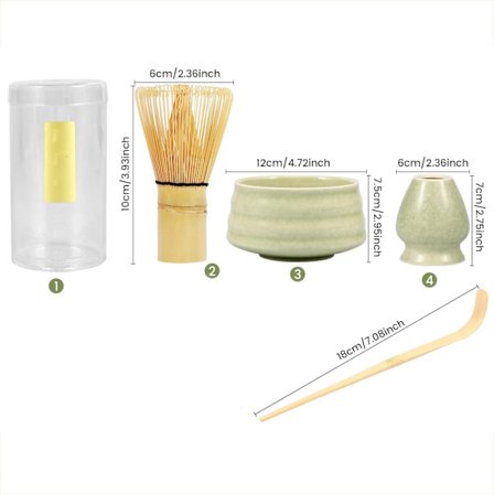 Matcha Skål, Matcha Grøn Te Værktøj, Porcelæn Matcha Skål, Japansk Bambus Te Pisk, Pisk og Te Ske