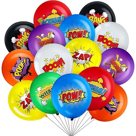 Hero Party Supplies 40-pak Hero Balloner 12 tommer Latexballoner Hero Partygaver Til Børnefødselsdagsdekorationer