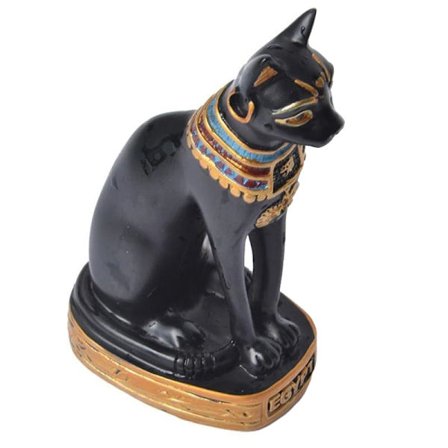 Kattestatue Ornament Egyptisk Kat Figur Statuette Dekoration