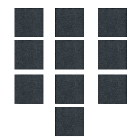 Mattefliser 30x30 cm Selvklebende Gulvfliser Sklisikre Gjenbrukbare Mattekvadrater (10 stk) Mørkegrå[CO]