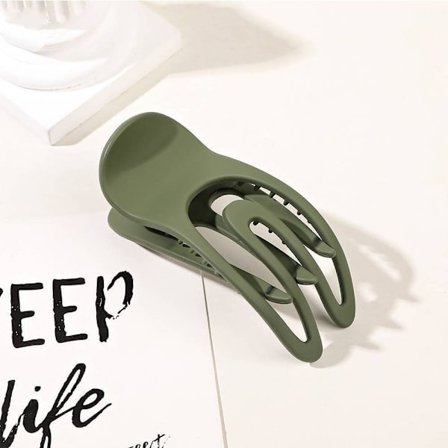 Litteät hiusklipsit Hair Claw VIHREÄ