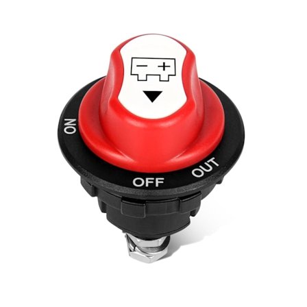 Batterifrånskiljare 12V 100A Max 24V ON-OFF-OUT 3-läges Batterisäkring 12V Bilbatteribrytare Avstängningsbrytare för Marin Båt Husbil