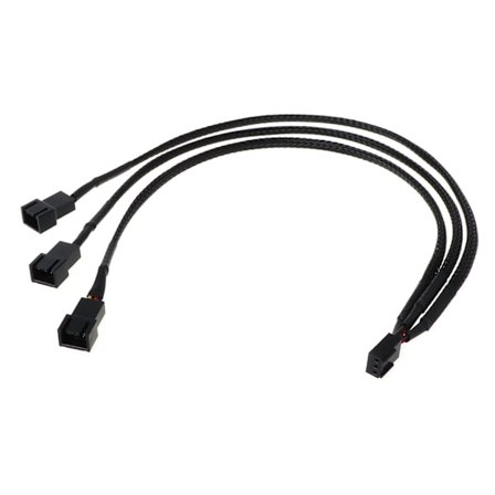 PWM Fan Hub PC CPU Køling 3 PIN blæser Strømkabel Hub Splitter Adapter til 12V desktop computer køler 1 til 3 vejs