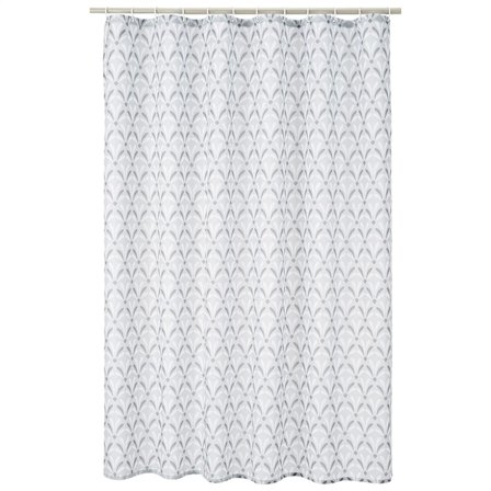 Duschdraperi i tyg - 72 x 72 tum, för badrum