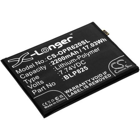 Batteri for smarttelefon, mobil for OPPO Reno6 Pro, Reno5 Pro+