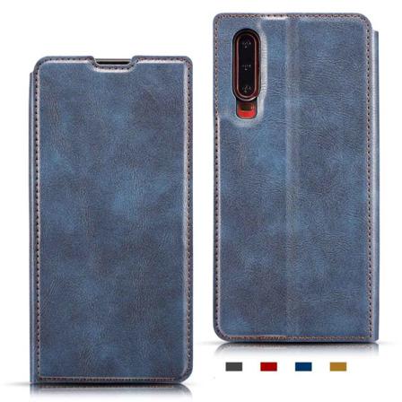 Huawei P30 - Kraftfullt Plånboksfodral Svart Svart