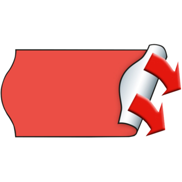 Prisetikett permanent 26x12mm