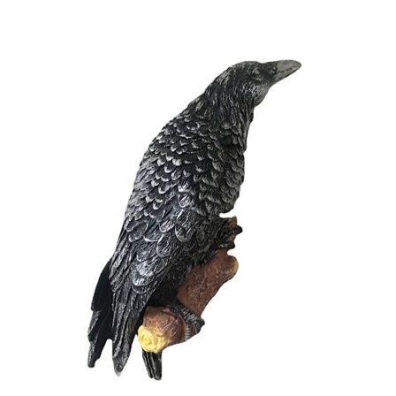 Musta varis malli Raven Resin patsas Crow veistos