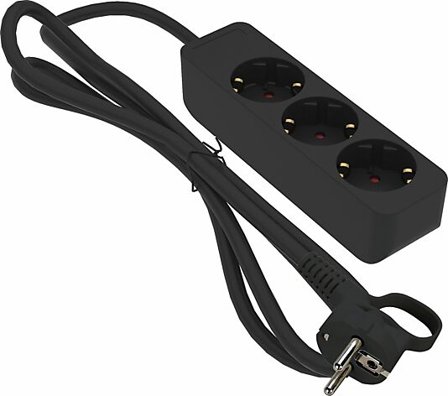 GRENUTTAK 3-VEIS JORD 3M SVART