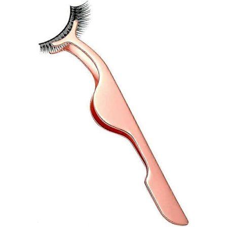 Falske Øjenvipper Rustfrit Stål Klemme Fjernelse Pincet (Rosaguld)