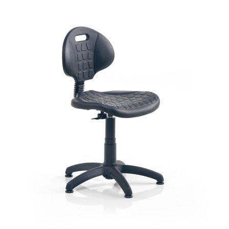 Werkstattstuhl KILDA, H 420-540 mm, schwarz