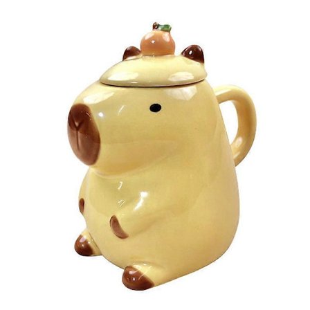 Sød Krus 500ml 3D Capybara Krus Sød Keramisk Kaffekrus JWP