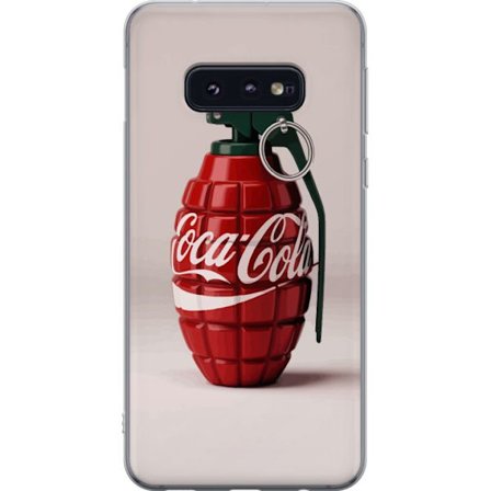 Kompatibelt Mobildeksel til Samsung Samsung Galaxy S10e Kunstnerisk illustrasjon av Coca Cola granateple i rødt og grønt, pop art inspirert motiv me