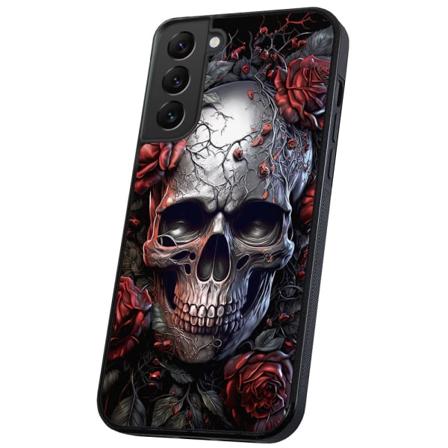 Samsung Galaxy S22 - Kuoret/Suojakuori Skull Roses