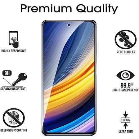 3 stk herdet glass for Xiaomi Poco X3 Pro skjermbeskyttere