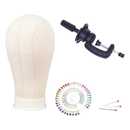 Peruukinpään mallinvalmistaja ilmaisilla pidiketapinnoilla, 21 tuumaa