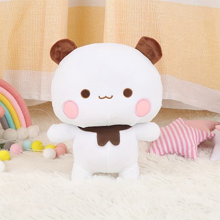 1kpl Söpö Panda ja Bubu Karhu Eläin Pehmolelu, Kodin Olohuoneen Sohvan Koriste, Pehmolelu Ornamentti